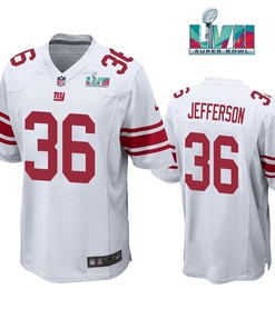 Tony Jefferson 36 New York Giants Super Bowl LVII Super Bowl LVII White Men Game Jersey