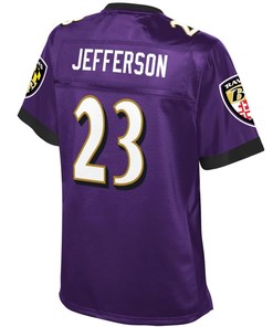 Tony Jefferson Baltimore Ravens Nfl Pro Line Womens Team Color Player Jersey - Purple