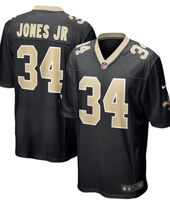 Tony Jones Jr. New Orleans Saints Player Game Jersey - Black Nfl