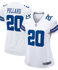 Tony Pollard 20 Dallas Cowboys Women's Game Player Jersey - White