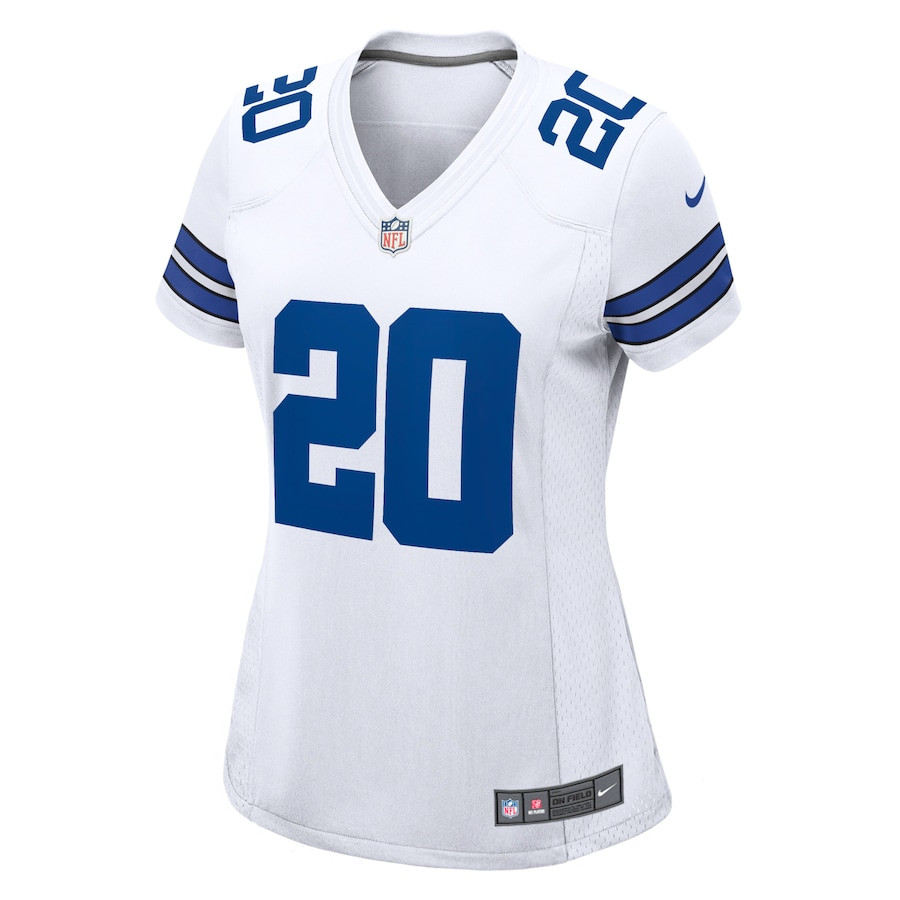Tony Pollard 20 Dallas Cowboys Women's Game Player Jersey - White
