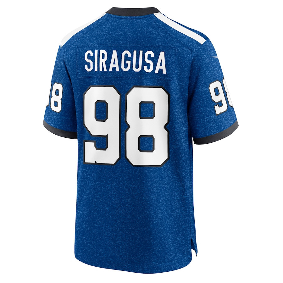 Tony Siragusa 98 Indianapolis Colts Indiana Nights Alternate Game Men Jersey - Royal