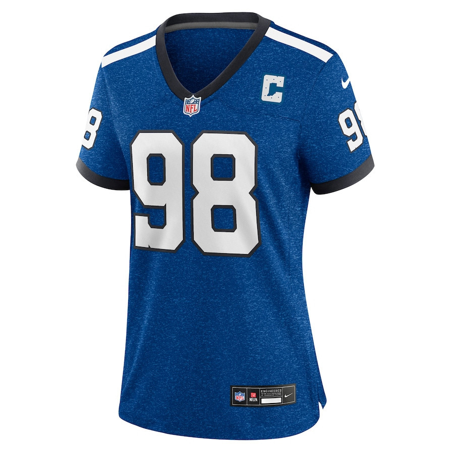 Tony Siragusa 98 Indianapolis Colts Indiana Nights Alternate Game Women Jersey - Royal