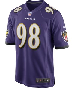 Tony Siragusa Baltimore Ravens Game Retired Player Jersey - Purple