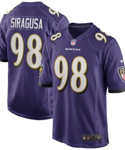 Tony Siragusa Baltimore Ravens Game Retired Player Jersey - Purple Nfl
