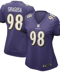 Tony Siragusa Baltimore Ravens Womens Game Retired Player Jersey - Purple Nfl