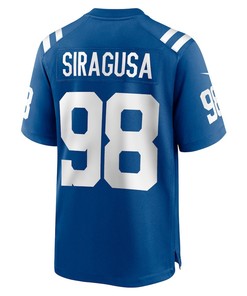 Tony Siragusa Indianapolis Colts Game Retired Player Jersey - Royal