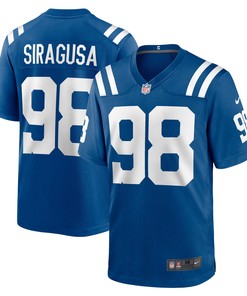 Tony Siragusa Indianapolis Colts Game Retired Player Jersey - Royal Nfl