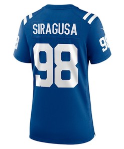 Tony Siragusa Indianapolis Colts Women's Game Retired Player Jersey - Royal