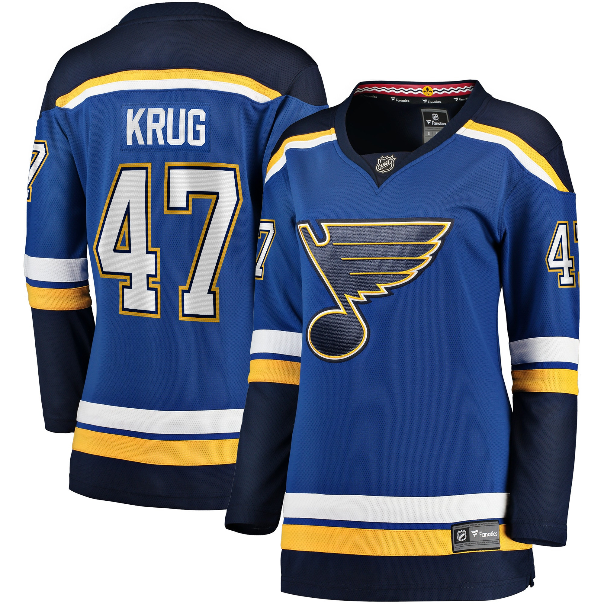 Torey Krug St. Louis Blues Fanatics Branded Womens Home Premier Breakaway Player Jersey - Blue Nhl