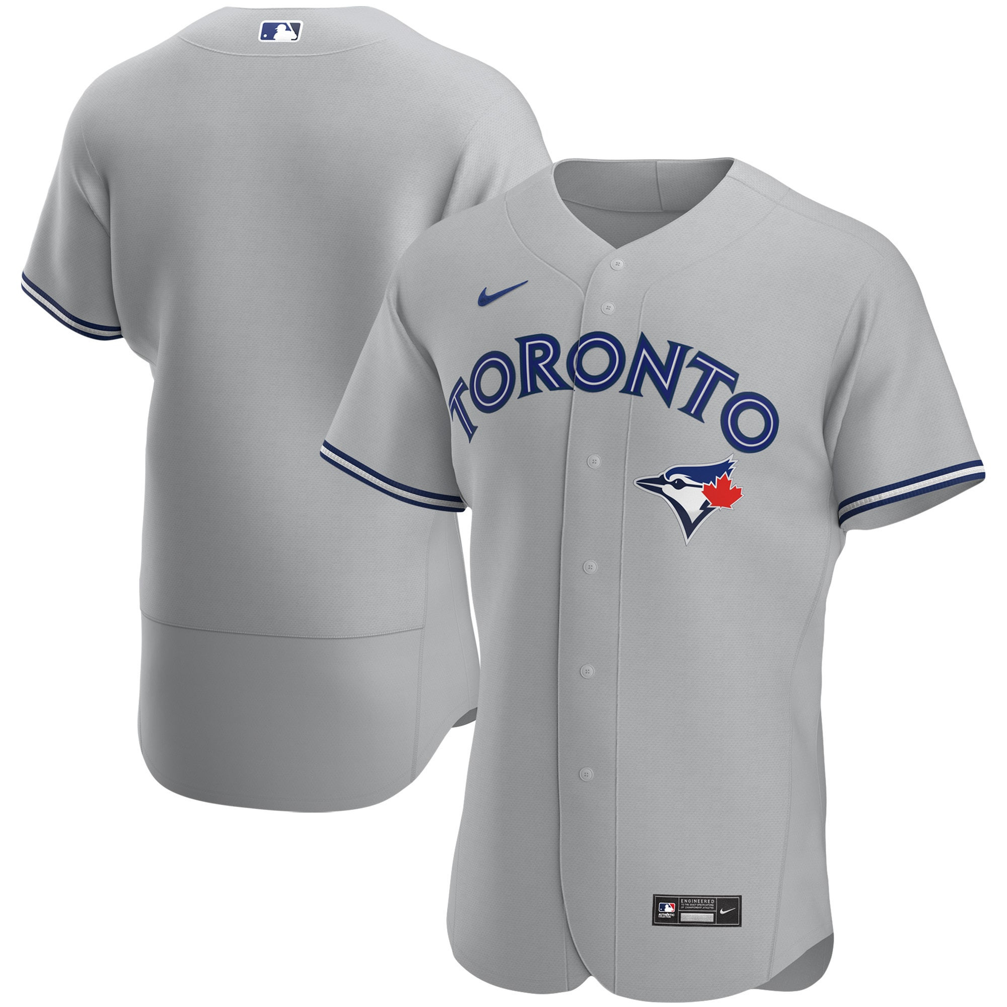 Toronto Blue Jays Road Authentic Team Jersey - Gray Mlb
