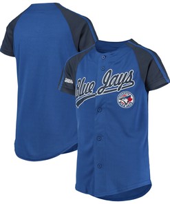 Toronto Blue Jays Stitches Team Logo Jersey - Royal Mlb