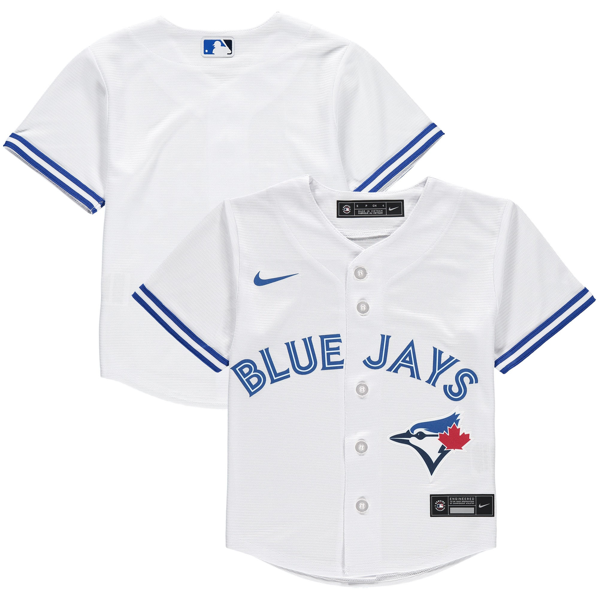 Toronto Blue Jays Toddler Home Replica Team Jersey White Mlb