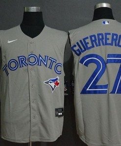 Toronto Blue Jays Vladimir Guerrero Jr. 27 2020 Mlb Grey Jersey