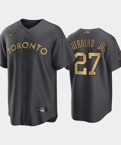 Toronto Blue Jays Vladimir Guerrero Jr. 27 2022-23 All-Star Game AL Charcoal Jersey