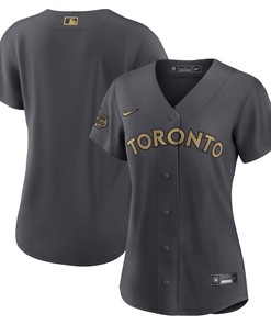 Toronto Blue Jays Womens 2022 Mlb All-star Game Replica Blank Jersey - Charcoal Mlb