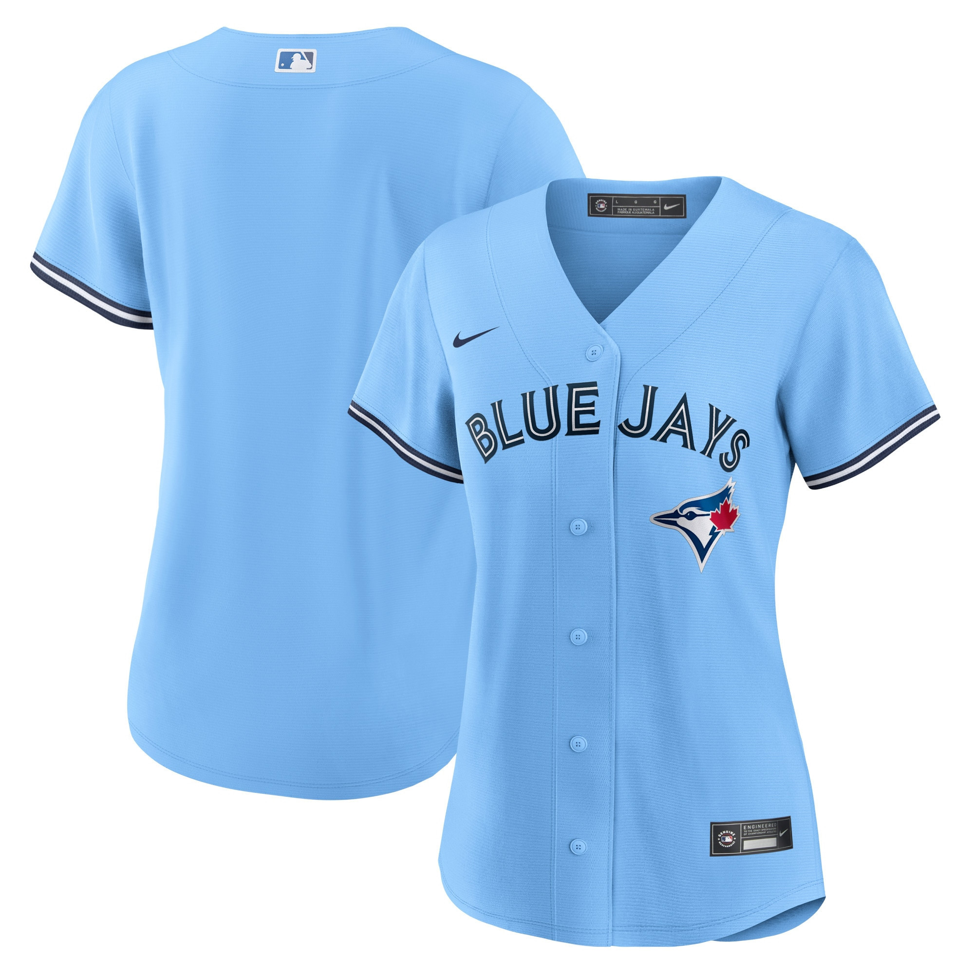 Toronto Blue Jays Womens Alternate Replica Team Jersey - Powder Blue Mlb