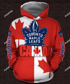 Toronto Maple Leafs 3D Hoodie Zip Hoodie 03