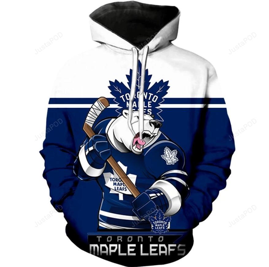 Toronto Maple Leafs 3D Hoodie Zip Hoodie
