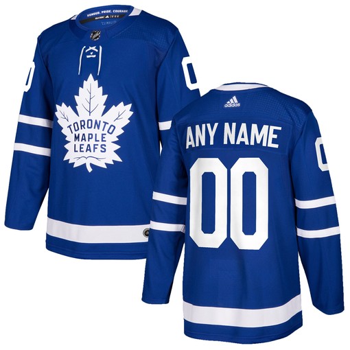 Toronto Maple Leafs Adidas Authentic Custom Jersey - Blue Custom Jerseys Nhl