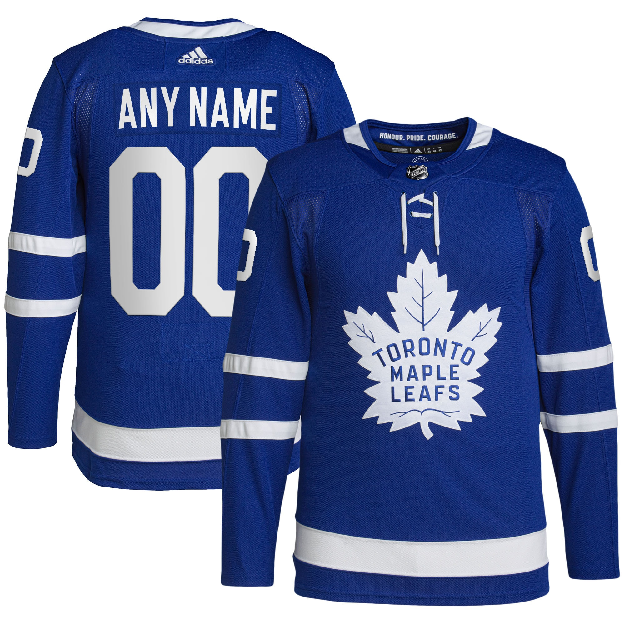 Toronto Maple Leafs Adidas Home Primegreen Authentic Pro Custom Jersey - Royal Custom Jerseys Nhl