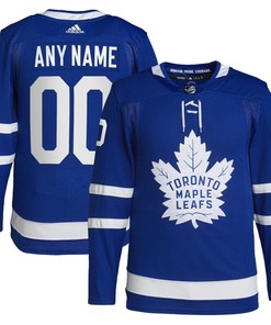 Toronto Maple Leafs Adidas Home Primegreen Authentic Pro Custom Jersey - Royal Custom Jerseys Nhl