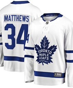 Toronto Maple Leafs Auston Matthews Fanatics Branded Away Premier Breakaway Player Jersey - White Nhl