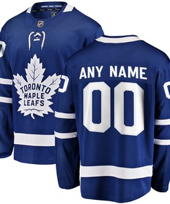 Toronto Maple Leafs Fanatics Branded Home Breakaway Custom Jersey - Blue Custom Jerseys Nhl