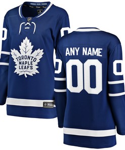 Toronto Maple Leafs Fanatics Branded Womens Home Breakaway Custom Jersey - Blue Custom Jerseys Nhl