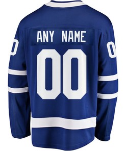 Toronto Maple Leafs Stanley Cup 2023 Playoffs Patch Home Breakaway Custom Men Jersey - Blue
