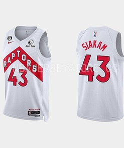 Toronto Raptors Pascal Siakam 43 2022-23 Association Edition White Men Jersey Swingman