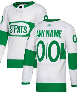 Toronto St. Pats Adidas Authentic Custom Jersey - White Custom Jerseys Nhl