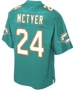 Torry Mctyer Miami Dolphins Nfl Pro Line Team Player Jersey - Aqua