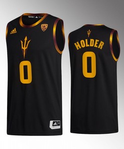 Tra Holder 0 Arizona State Sun Devils Black Jersey College Basketball