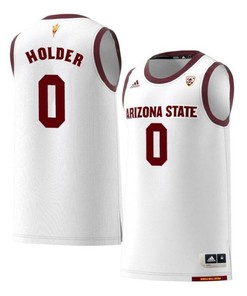 Tra Holder 0 Arizona State Sun Devils Retro Basketball Men Jersey - White
