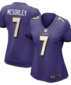 Trace Mcsorley Baltimore Ravens Womens Player Game Jersey - Purple Nfl
