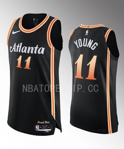 Trae Young 11 Atlanta Hawks 2022-23 City Edition Jersey Black