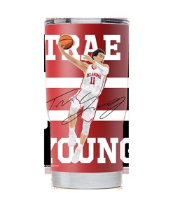 Trae Young Crimson Tumbler - Show Your Love for Trae Young with this Crimson Tumbler