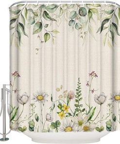 Transform your Bathroom into Farmhouse Garden with ArneCase Vintage Flowers Shower Curtain 
