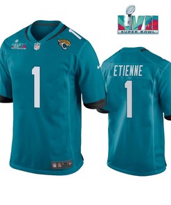 Travis Etienne 1 Jacksonville Jaguars Super Bowl LVII Super Bowl LVII Teal Men Game Jersey