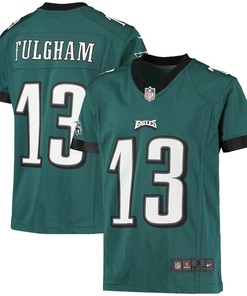 Travis Fulgham 13 Philadelphia Eagles Youth Game Jersey - Midnight Green