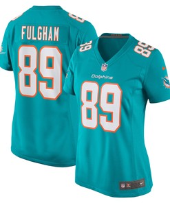 Travis Fulgham Miami Dolphins Womens Game Jersey - Aqua Nfl