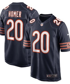 Travis Homer 20 Chicago Bears Men Game Jersey - Navy