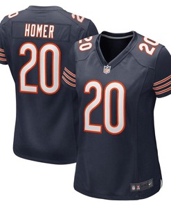 Travis Homer 20 Chicago Bears Women Game Jersey - Navy