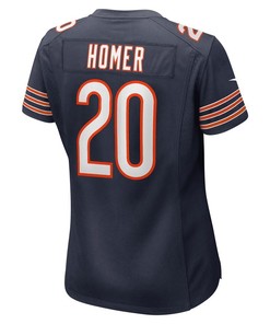 Travis Homer 20 Chicago Bears Women Game Jersey - Navy