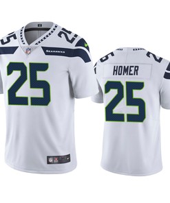 Travis Homer 25 Seattle Seahawks White Vapor Limited Jersey