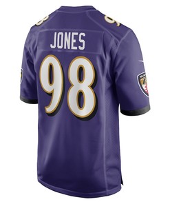 Travis Jones Baltimore Ravens Player Game Jersey - Purple