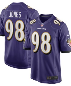 Travis Jones Baltimore Ravens Player Game Jersey - Purple Nfl