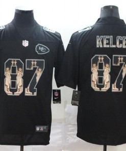Travis Kelce #87 Kansas City Chiefs 2020 Nfl Black Statue Of Liberty Jersey Jersey