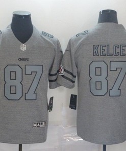 Travis Kelce #87 Kansas City Chiefs 2020 Nfl Gray Jersey Jersey